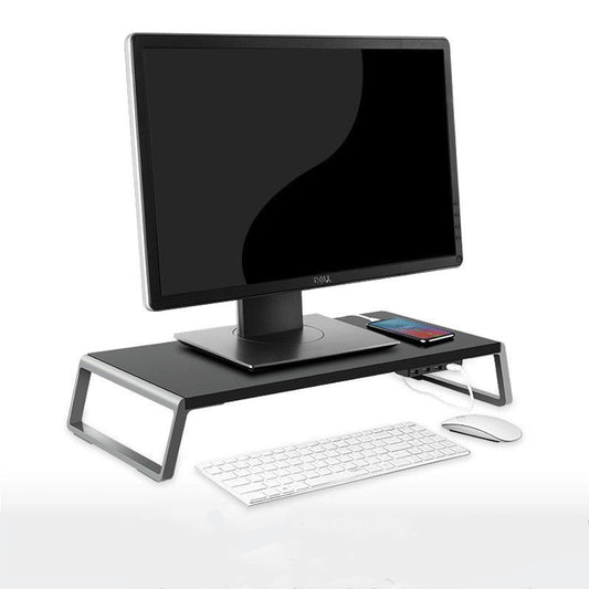 Computer monitor support - 4 USB ports
